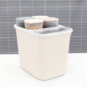 [올리오]파스텔 쌀통 16kg+잡곡통 900ml 4개