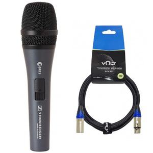 [젠하이저] E845S+5M 케이블 유선마이크 다이나믹 E-845 스피치 보컬용 가수 공연용 초지향 학교 강당