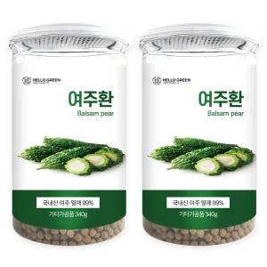 헬로우그린 국산 여주환 340gX2(통) 총680g 건여주환