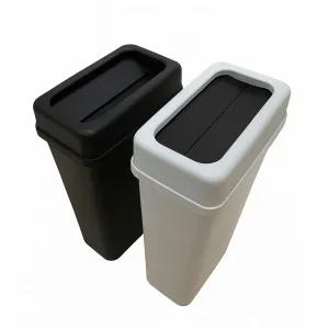 슬림휴지통 50L 70L 90L 대용량 뚜껑형 분리수거 플라스틱 쓰레기통 블랙 그레이