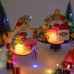 [민화샵] 크리스마스 겨울만들기 입체트리 클레이만들기 미술재료