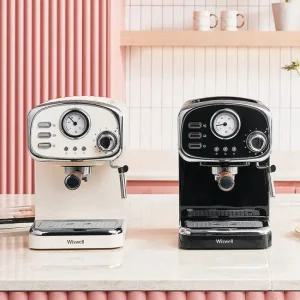 위즈웰 에스프레소머신 반자동 커피머신기 가정용 바텀리스포함+필터 3종 WC5013