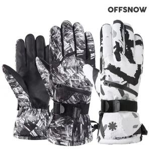OF2101 터치 방한장갑 주니어용 성인용 이중방수 스키 자전거 오토바이 스쿠터 장갑