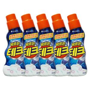 엘지 테크 세탁세제 바르는 테크 220ml 5개 얼룩제거