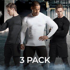 [테슬라] 언더레이어 라운드 긴팔 골프이너웨어 3팩 TM-MUD21