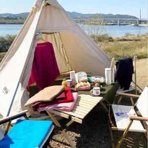 [대구백화점] [소브라노]캠핑 피크닉 컬러풀 무지 판초무릎담요(DH-060CP)