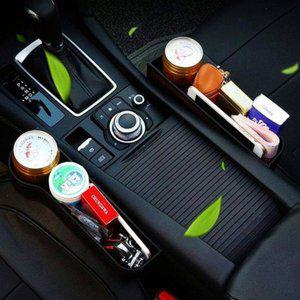 [ETN]프리미엄 차량용 슬림 사이드 포켓 운전석+조수석 틈새 컵홀더 수납함