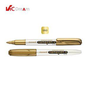 [빅드림]굵은글씨용 네임펜 금색(MEDIUM) 1DZ (12개입)