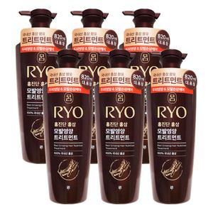 려 홍진단 홍삼 영양 트리트먼트 820mL x 6개