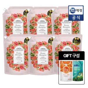 [르샤트라1802]르샤트라 생화향기 고농축 섬유유연제 피오니부케 1.6L x 6개