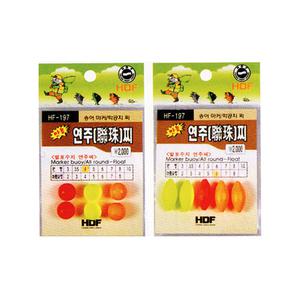 [09피싱]해동조구사 만능 연주찌/HF-197/마름모형,원형/발포수지 연주찌/송어/학꽁치찌/플라이낚시 마커