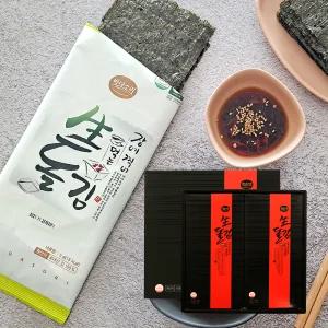 [바다소리]장에 찍어먹는 생돌김 5호 선물세트(쇼핑백 동봉) 옛맛김 