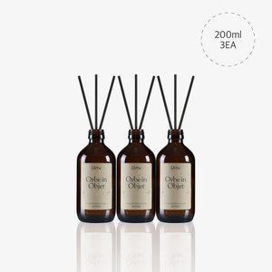 오르브 네이처 실내방향제 디퓨저 200mlx3구 선물세트