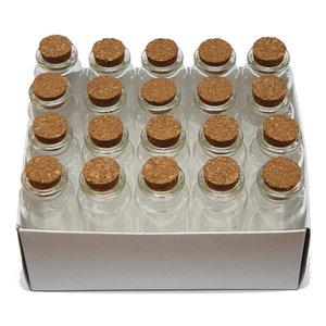 미니유리병 30x80mm 20개/코르크마개 향수 오일 와인 화장품 소형용기 미니어쳐 병편지 비밀메모 팬시용품