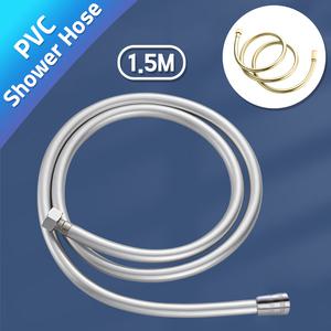 직수입 PVC 샤워기호스 2m 꼬임방지 실버 골드 물때방지 튜브형 샤워줄 물호스 항균 말랑이
