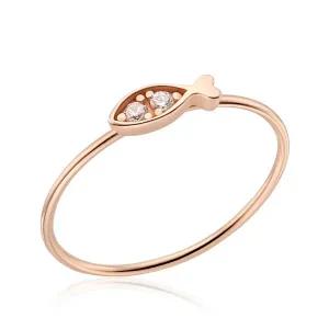 [비앤비골드] 14K/18K 큐빅바디 물고기 텐션링 반지 NPR35635