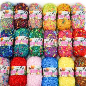 클로버 수세미 (10+1) 뜨개실 4개묶음