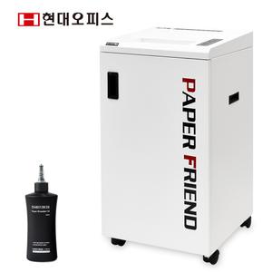 [현대오피스] 국산 대형 문서세단기 PK-M270MM+오일 최대 20매 파지함 90L 저소음 프리미엄 종이 세절기 파쇄기