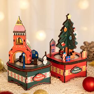 [민화샵] 크리스마스 오르골 만들기 인테리어 DIY 키트