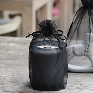 망사 주머니 블랙(대)12개 포푸리 향 파우치