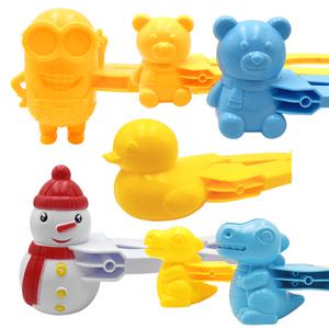 스노우볼 메이커 눈집게 눈오리 곰 공룡 눈사람 만들기 집게 어린이 눈놀이 장난감