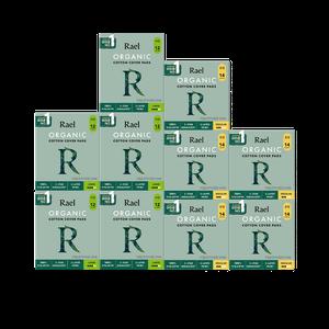 [라엘] 유기농 순면커버 생리대 10팩세트 (중/대)