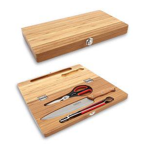 캠핑 칼도마세트 휴대용 나무도마 칼보관함 우드도 주방칼세트 캠핑키친툴 대나무도마 캠핑주방용품