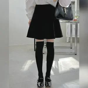 핫핑 달려갈거야 절개플레어 기모스커트