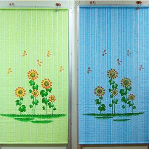 꽃그림 커튼발 베란다가리개 출입문 현관 발코니가림막 식당 문발 국산