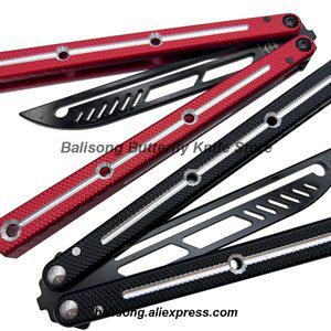 Baliplus-크라켄 클론 V3 /7075 크라켄 발리송 버터플라이 트레이너 나이프 채널 알루미늄 핸들 프리 스윙