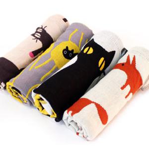 퓨어선데이 북유럽풍 일러스트 순면 3중 거즈행주 C_pp