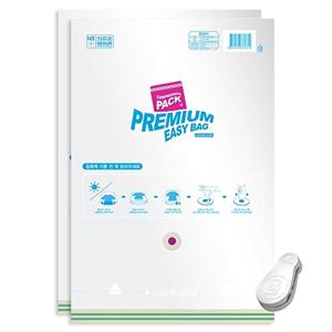[이지백]프리미엄 자동요술 압축팩 의류용 2개+이지클립 1개