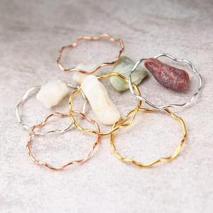 순은 실버925 물결 14K 실반지(실버)