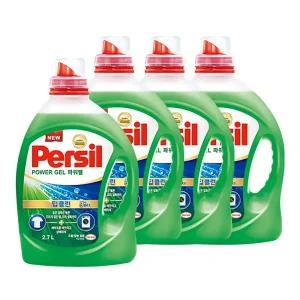퍼실 파워젤 드럼/일반 겸용 액체세제, 2.7L, 4개