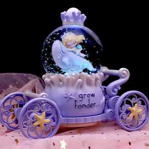 오르골 스노우볼 돌고래 공주 눈 장식 선물 생일