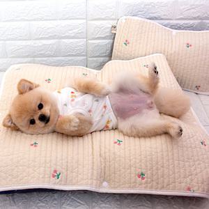 해피앤퍼피 강아지쿨매트 여름방석 인견 오가닉 집 이불 사계절