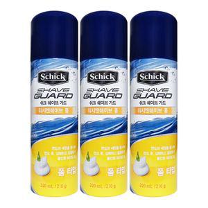쉬크 면도용 쉐이브가드 워시앤쉐이브 폼 220mL X 3개