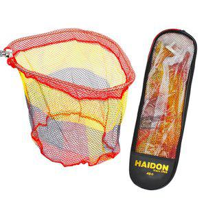 해동 삼각 실리콘 뜰채망 40cm 뜰망 고기망 민물 바다 낚시