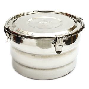 금성스텐 스텐 김치통 원형 1호 소 18x10cm 스테인리스 김치 보관통 보관 저장 용기