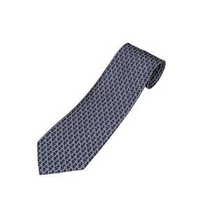 [페라가모] 간치니 프린트 실크 타이 넥타이 35_0300_0732145_NAVY