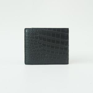 [테네로] 남자 반지갑 악어가죽 남성 지갑 블랙
