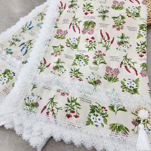 야생화 냉장고커버 양문형 대형 냉장고 커버 주방데코 주방패브릭 2컬러