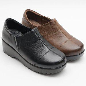 [더힐][더힐슈즈] 가죽 여성여자 키높이 통굽 단화 5cm/2color smp196