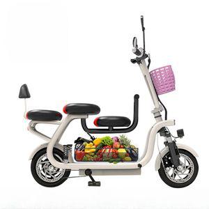 강아지전기자전거 팻바이크 전기 자전거 3인용 경량 미니 접이식 애견