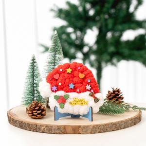 [민화샵] 크리스마스 털실액자만들기 집콕놀이키트 초등만들기 엄마표놀이