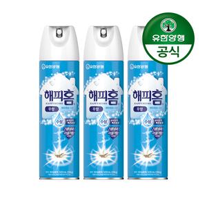 해피홈 수성 에어로솔 무향 500ml 3개