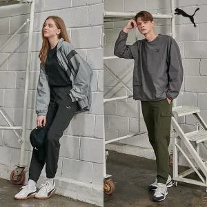 [푸마][PUMA] 22FW 푸마스포츠 라인핏 기모조거팬츠 남여 4컬러 택1