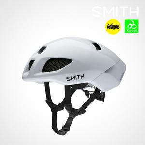 스미스 헬멧 이그나이트 화이트-매트화이트 밉스 자전거 에어로 로드 철인