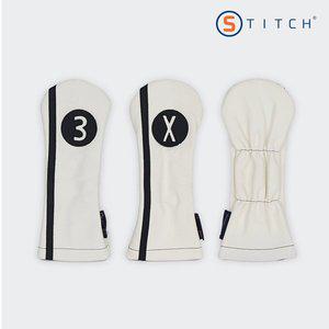 스티치 프리미엄 소가죽 우드 헤드커버 [레이서]