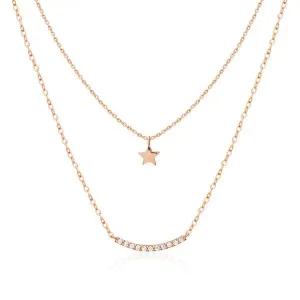 [비앤비골드] 14K/18K 레이어드 스마일링 스틱바 체인 목걸이 MNN38906